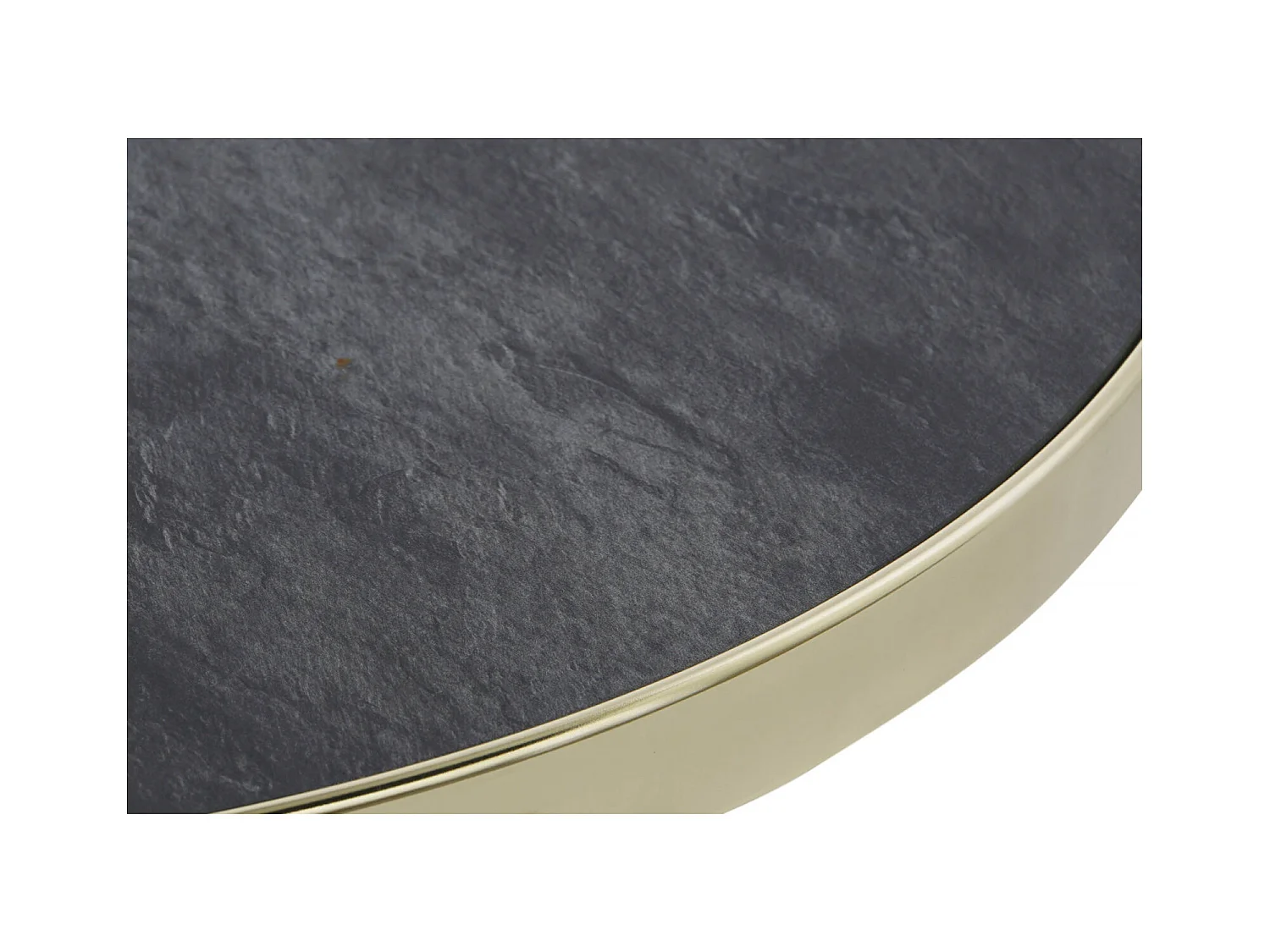 Table basse chic en verre et acier effet marbre