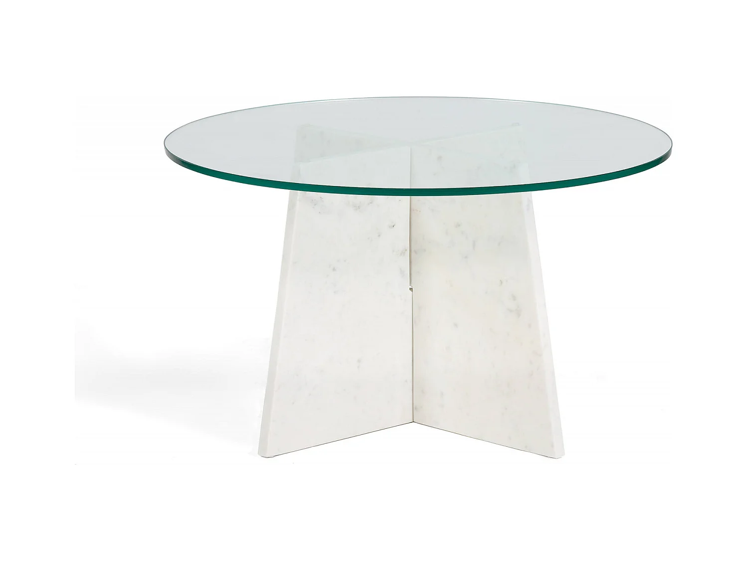 Table salon élégance en marbre blanc