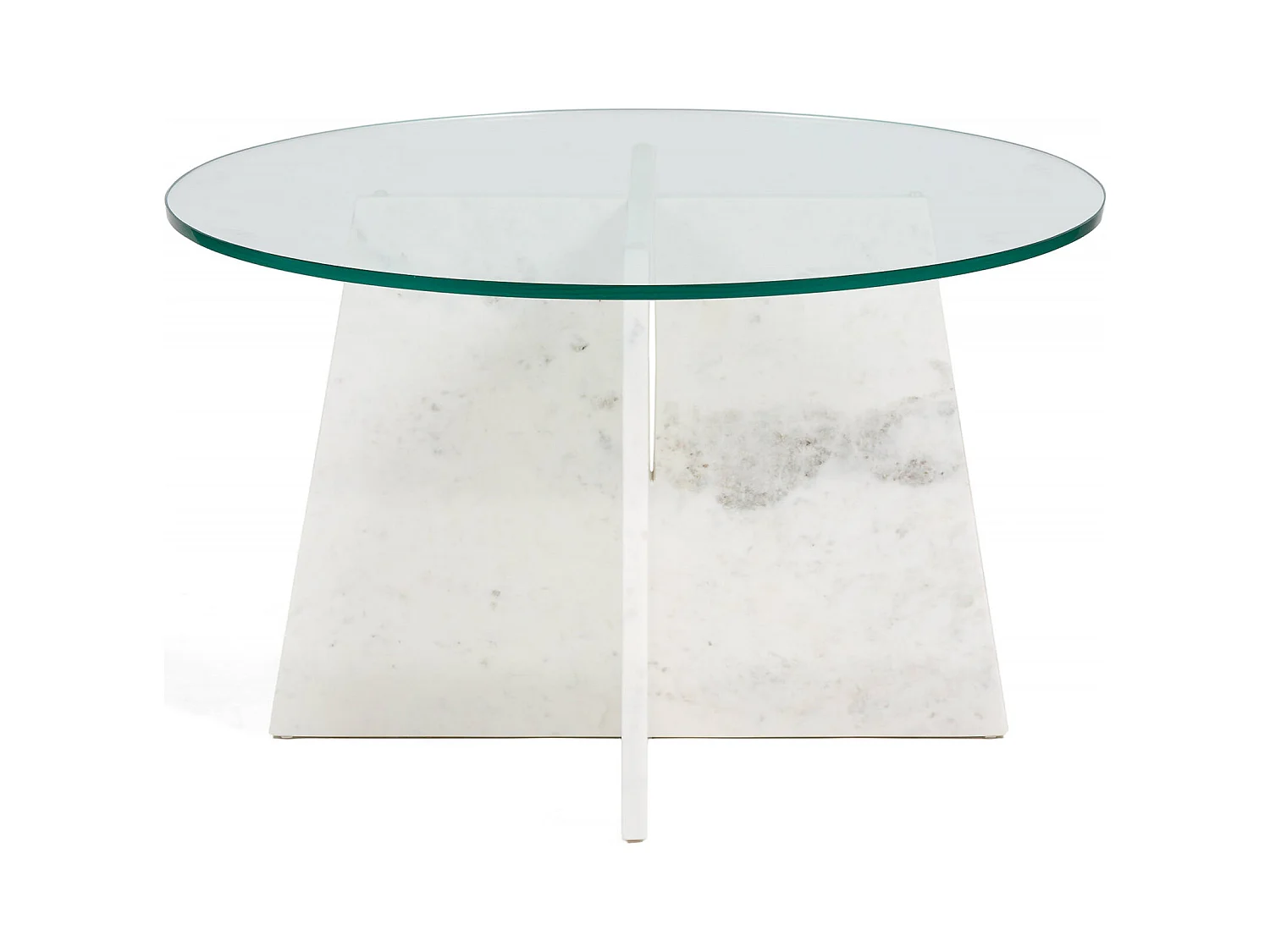 Table salon élégance en marbre blanc