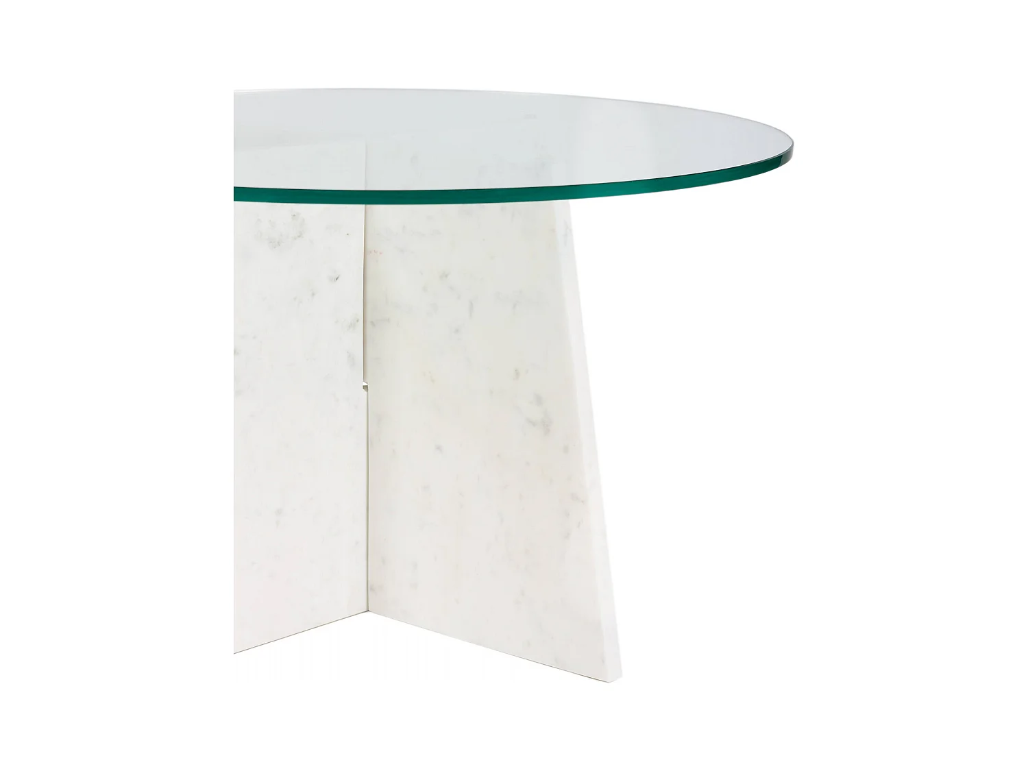 Table salon élégance en marbre blanc