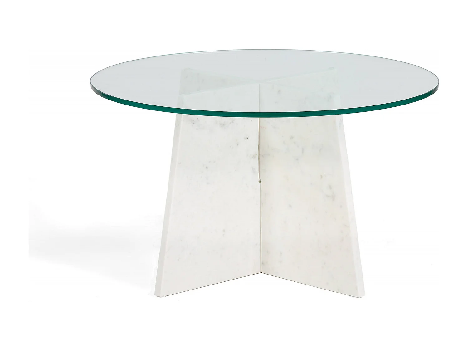 Table salon élégance en marbre blanc