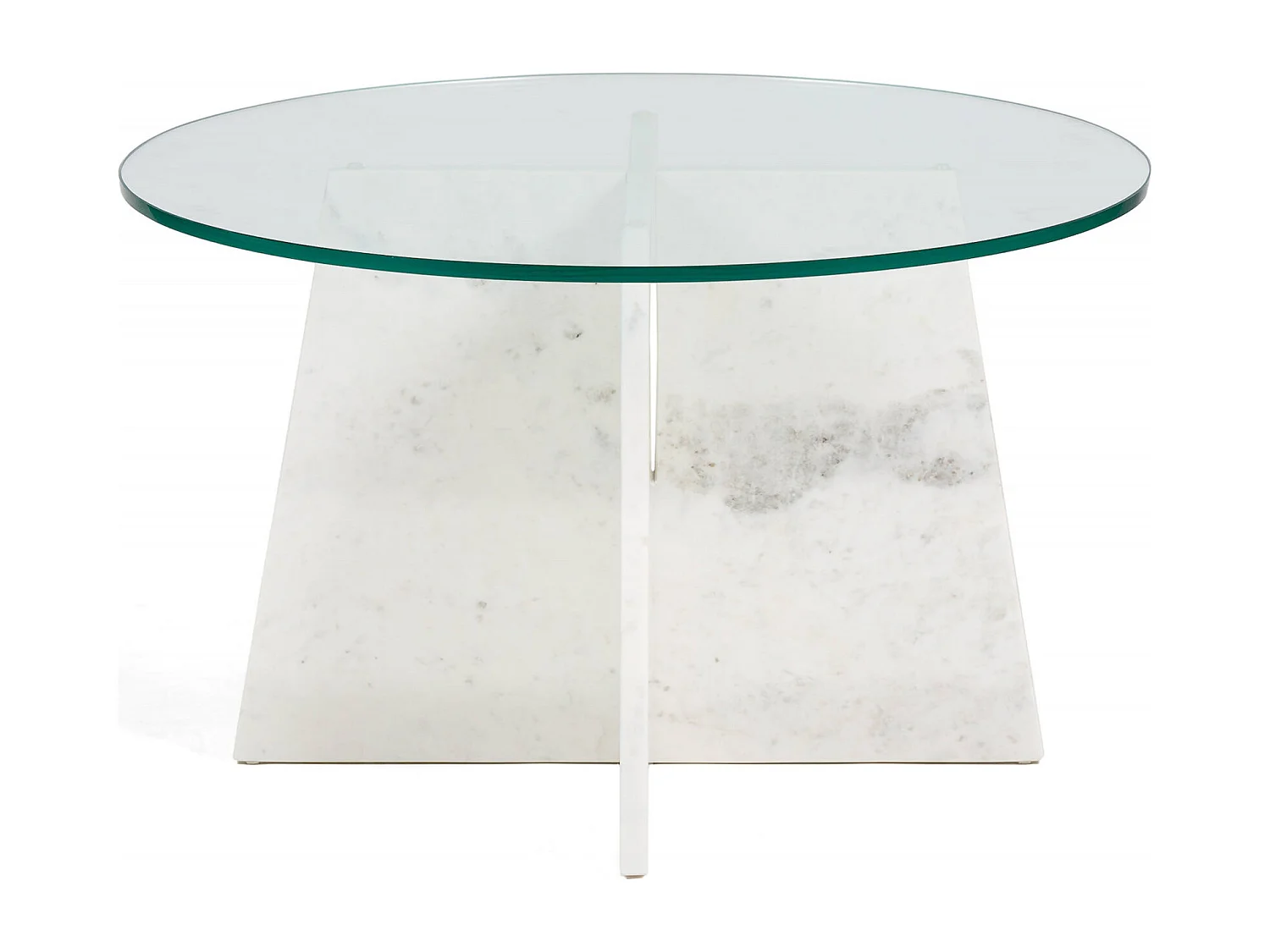 Table salon élégance en marbre blanc