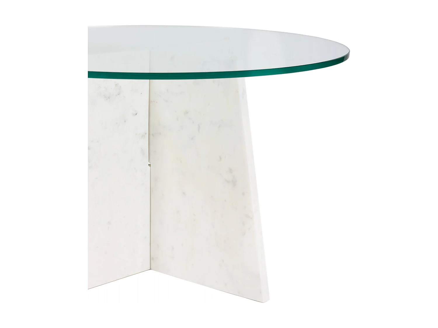 Table salon élégance en marbre blanc