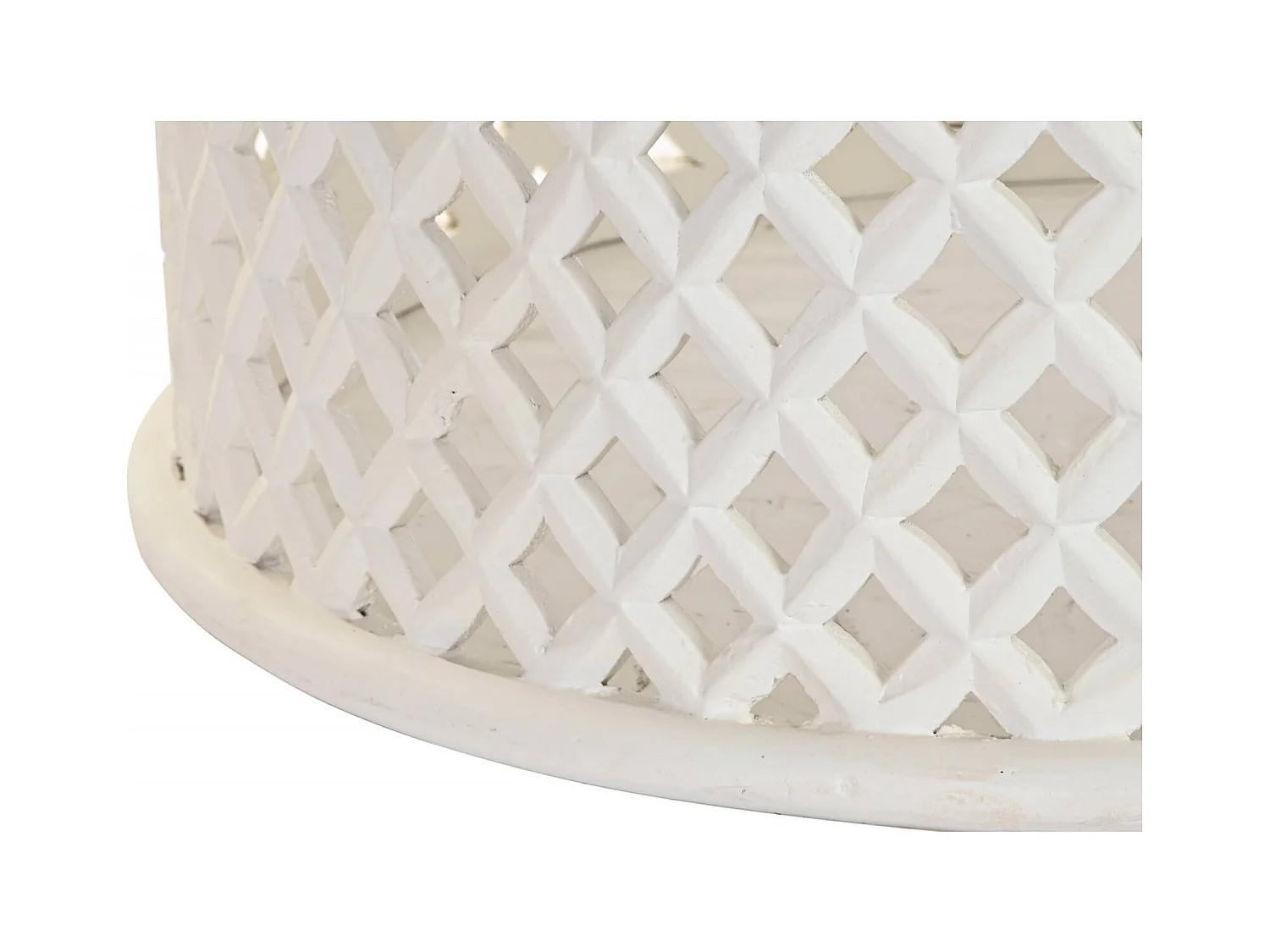 Table basse en bois blanc élégante et moderne