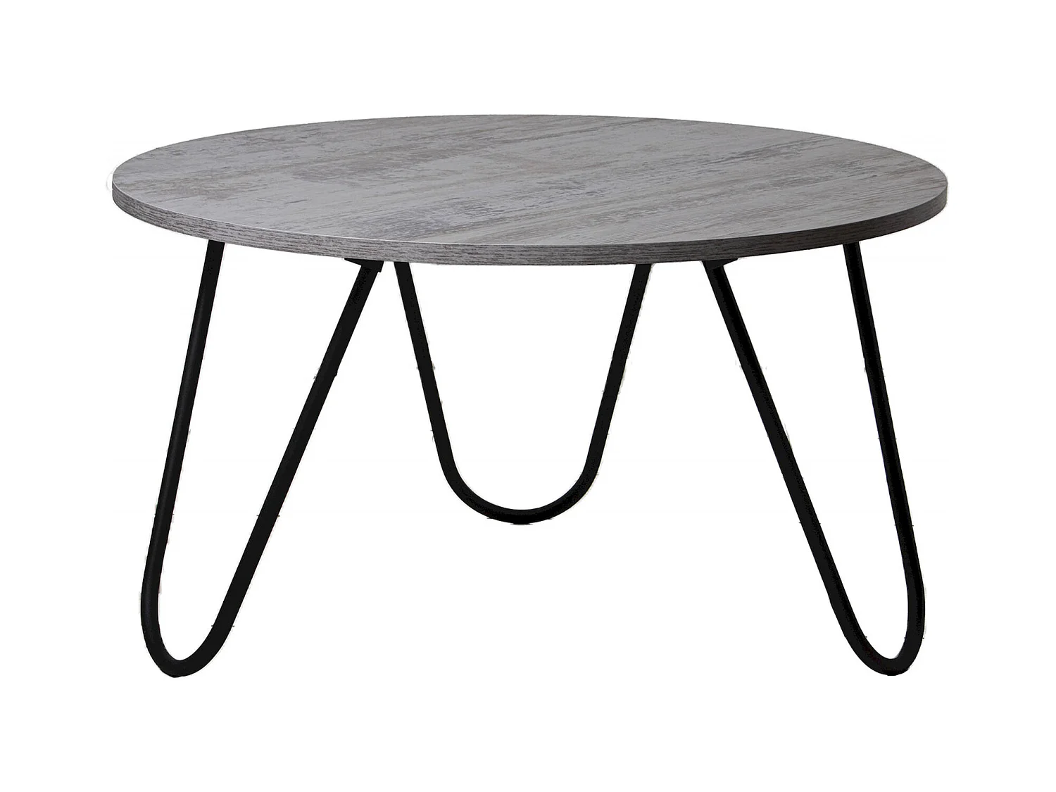 Table basse bicolore bois et métal élégante
