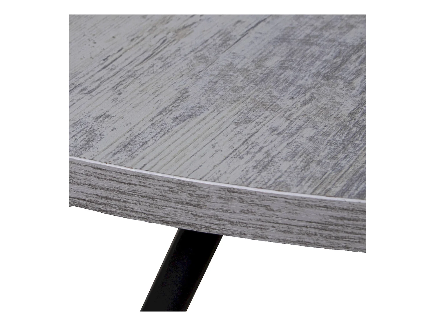 Table basse bicolore bois et métal élégante