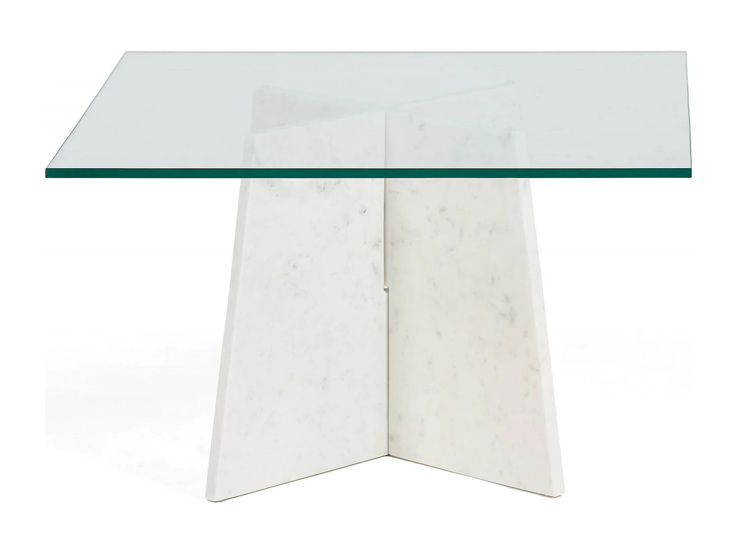 Table basse design en marbre blanc