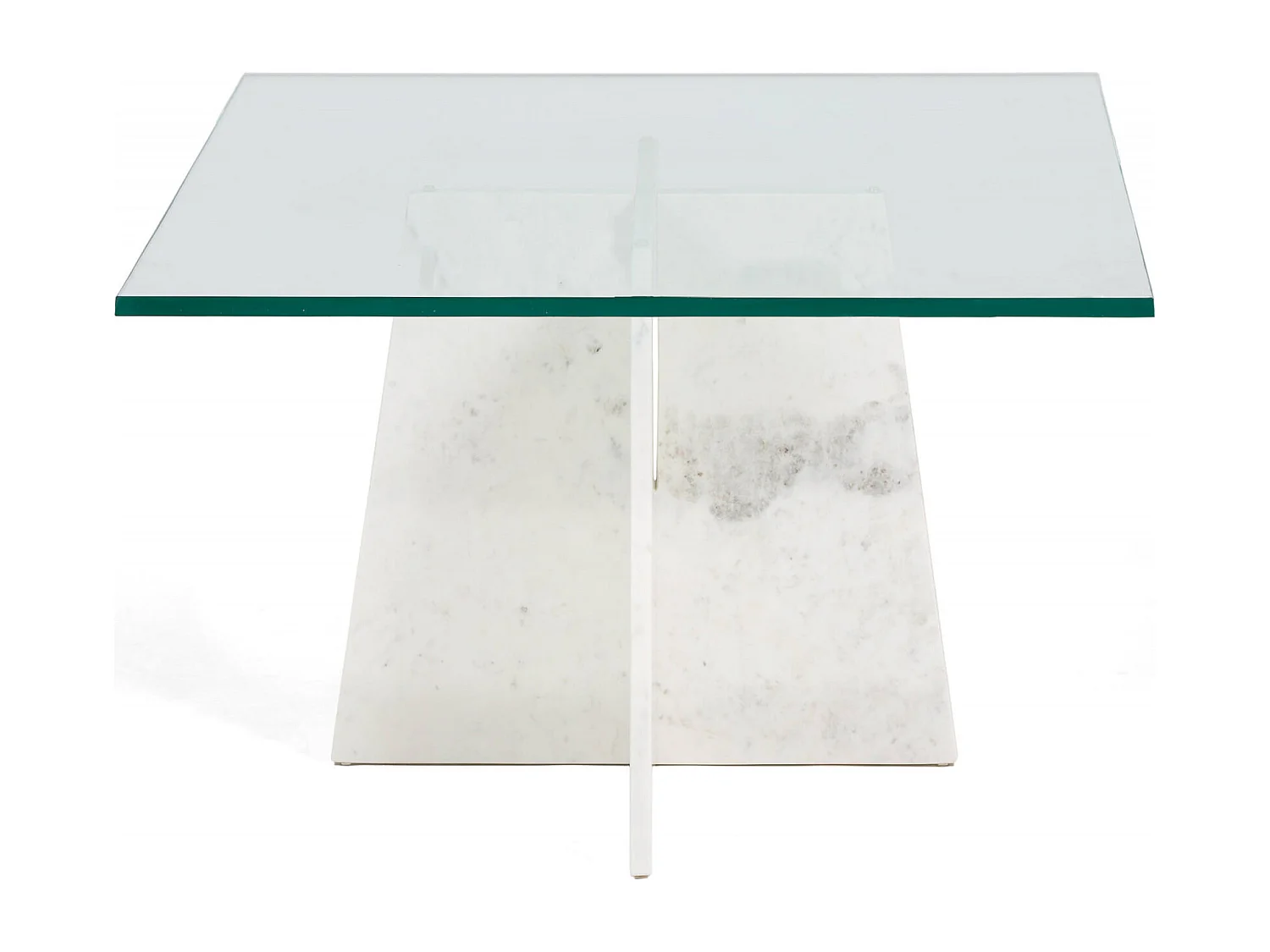 Table basse design en marbre blanc