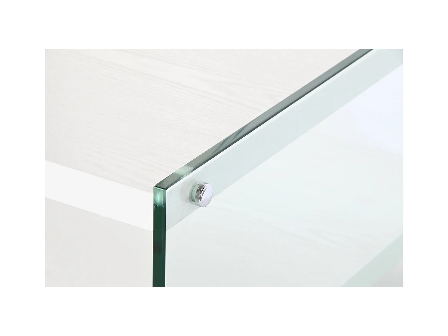 Table basse verre trempé blanc élégance design