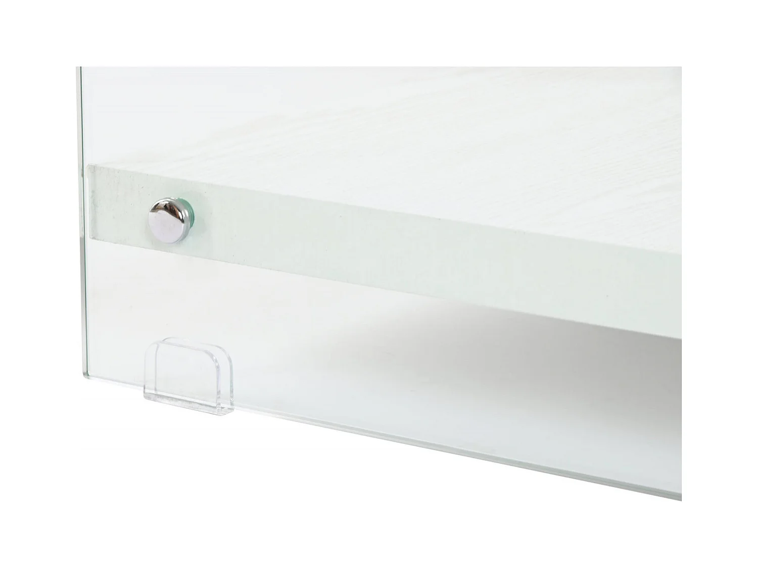 Table basse verre trempé blanc élégance design