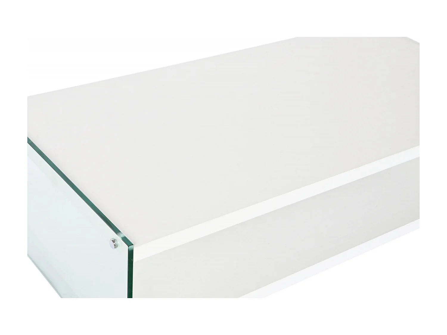 Table basse verre trempé blanc élégance design