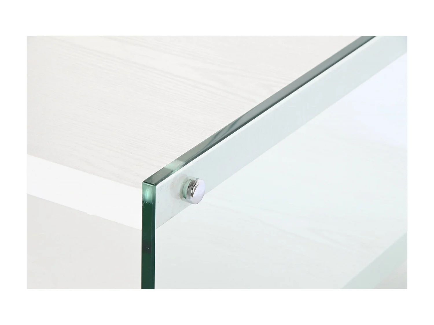 Table basse verre trempé blanc élégance design