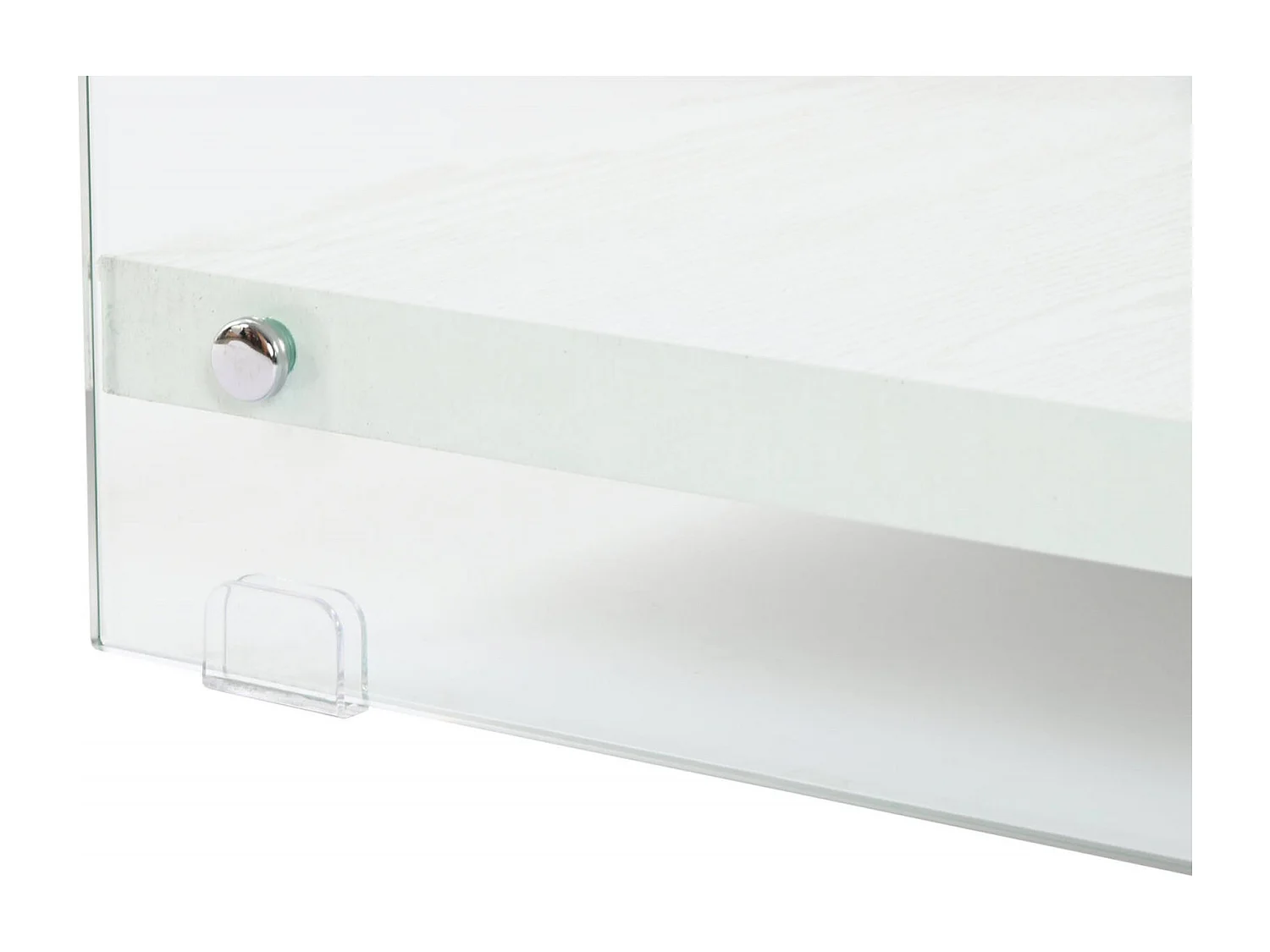 Table basse verre trempé blanc élégance design