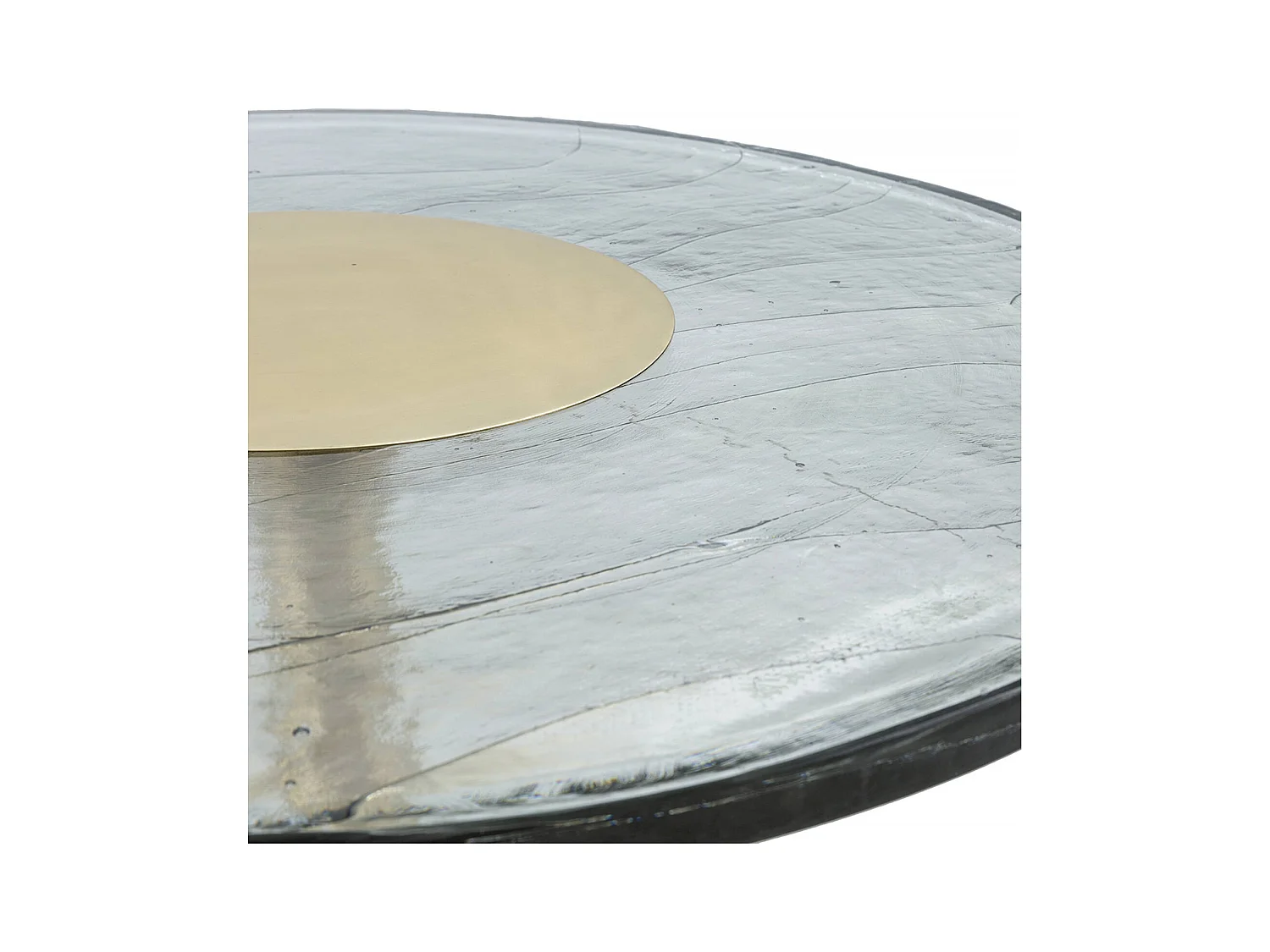 Table basse élégante et moderne Transparent/Doré