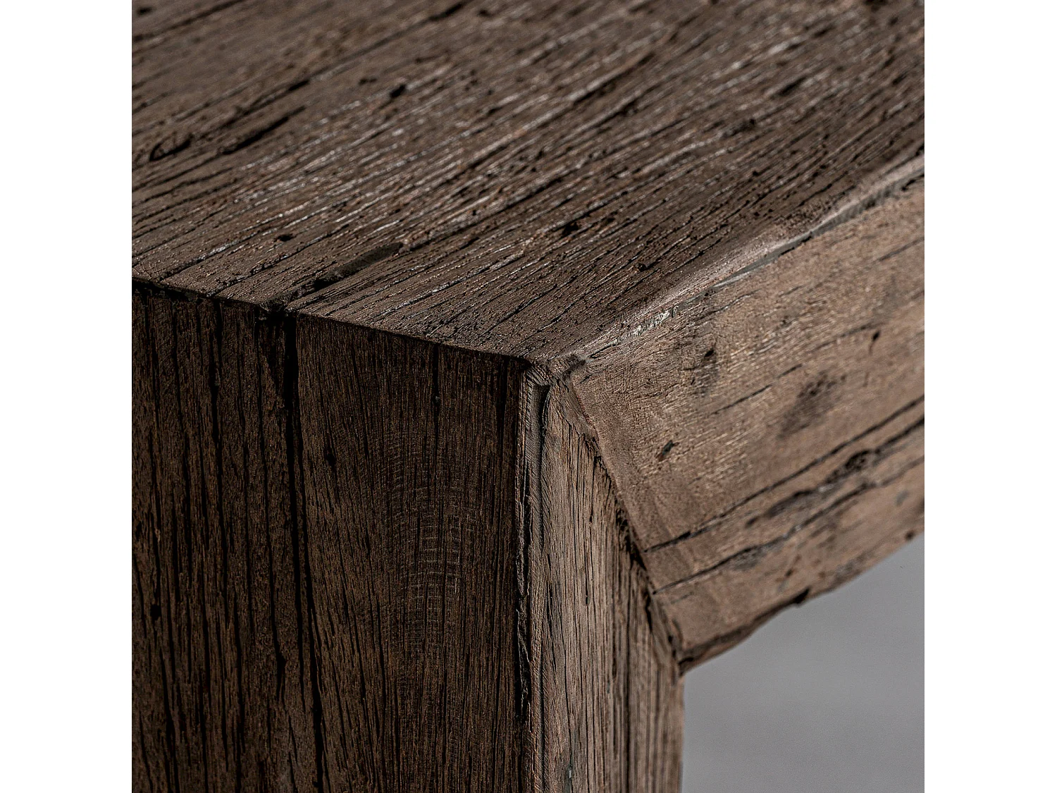 Table basse ethnique en bois massif recyclé