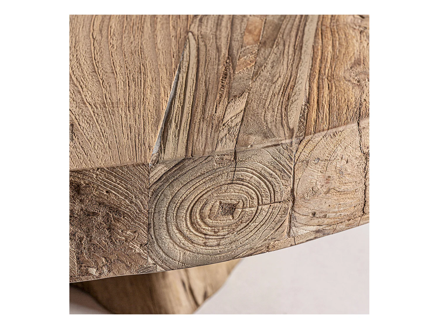 Table basse Nysted éco-chic en teka recyclée