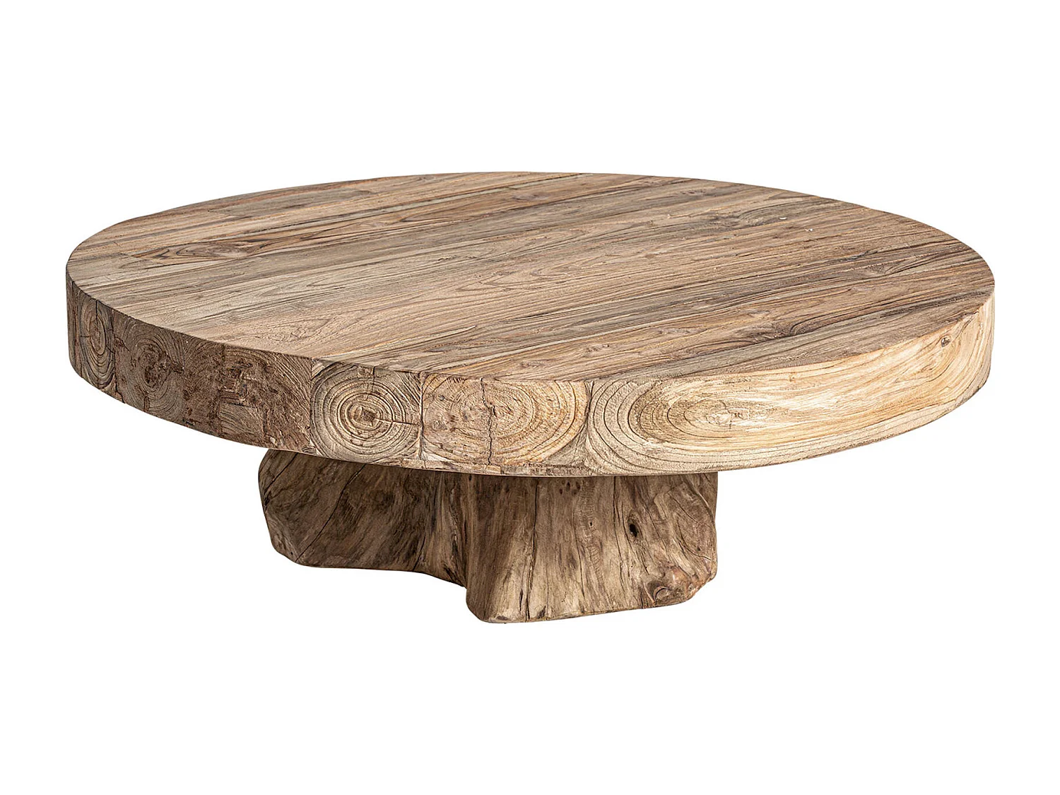 Table basse Nysted éco-chic en teka recyclée