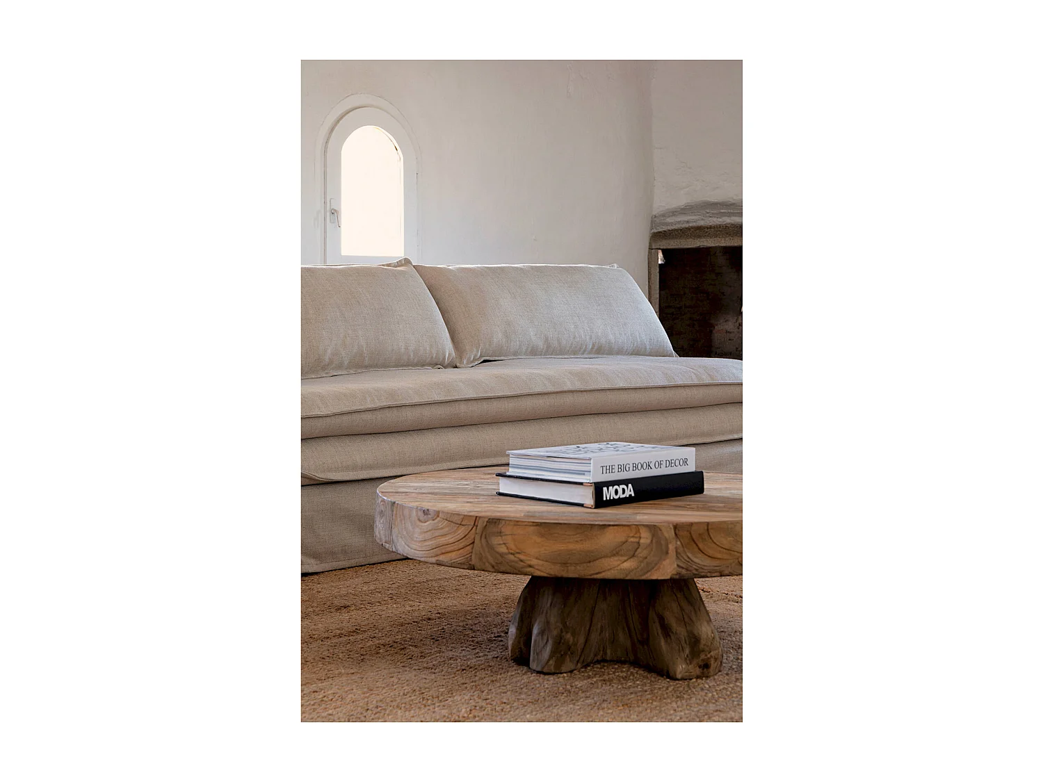 Table basse Nysted éco-chic en teka recyclée