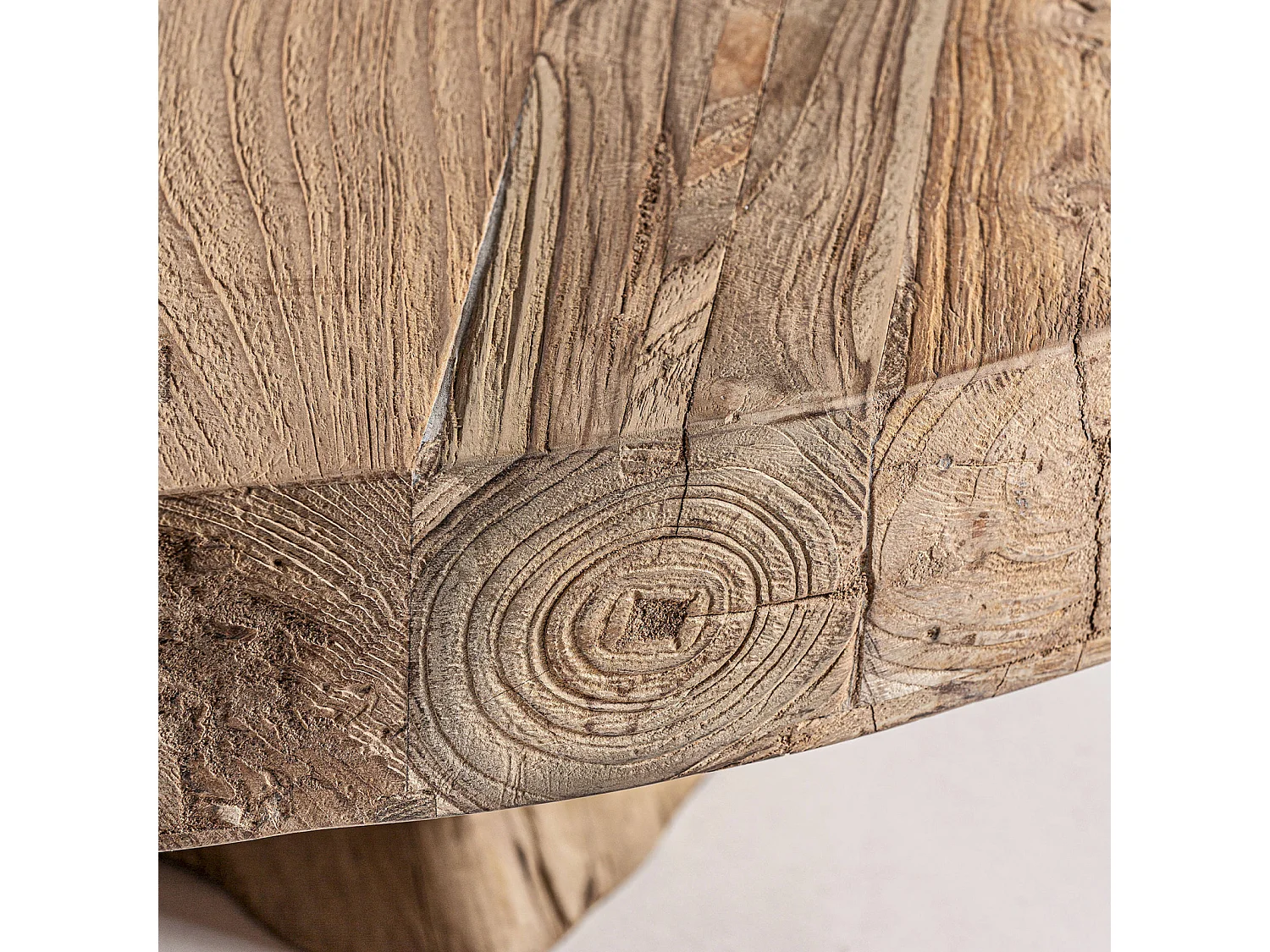 Table basse Nysted éco-chic en teka recyclée