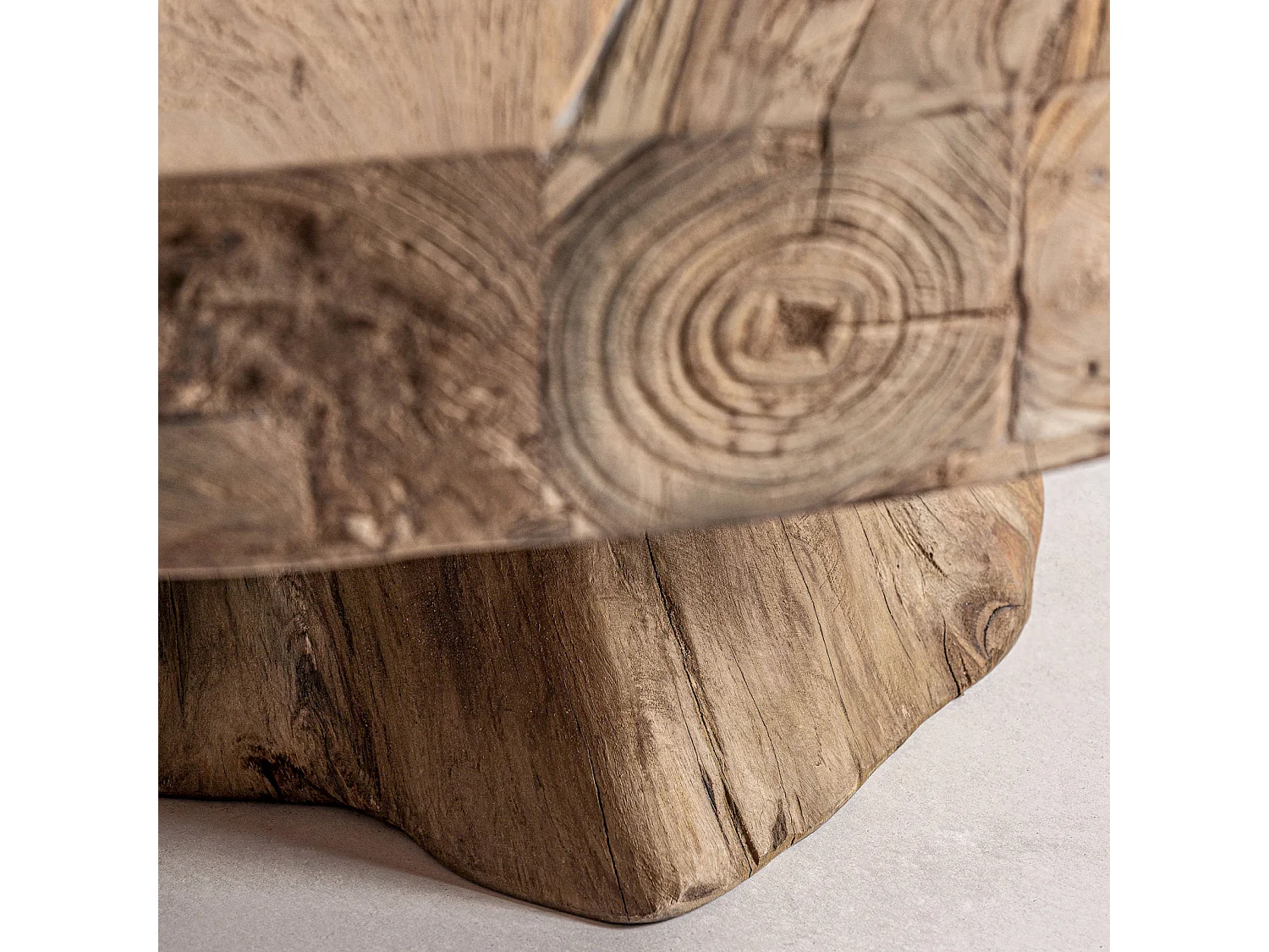 Table basse Nysted éco-chic en teka recyclée