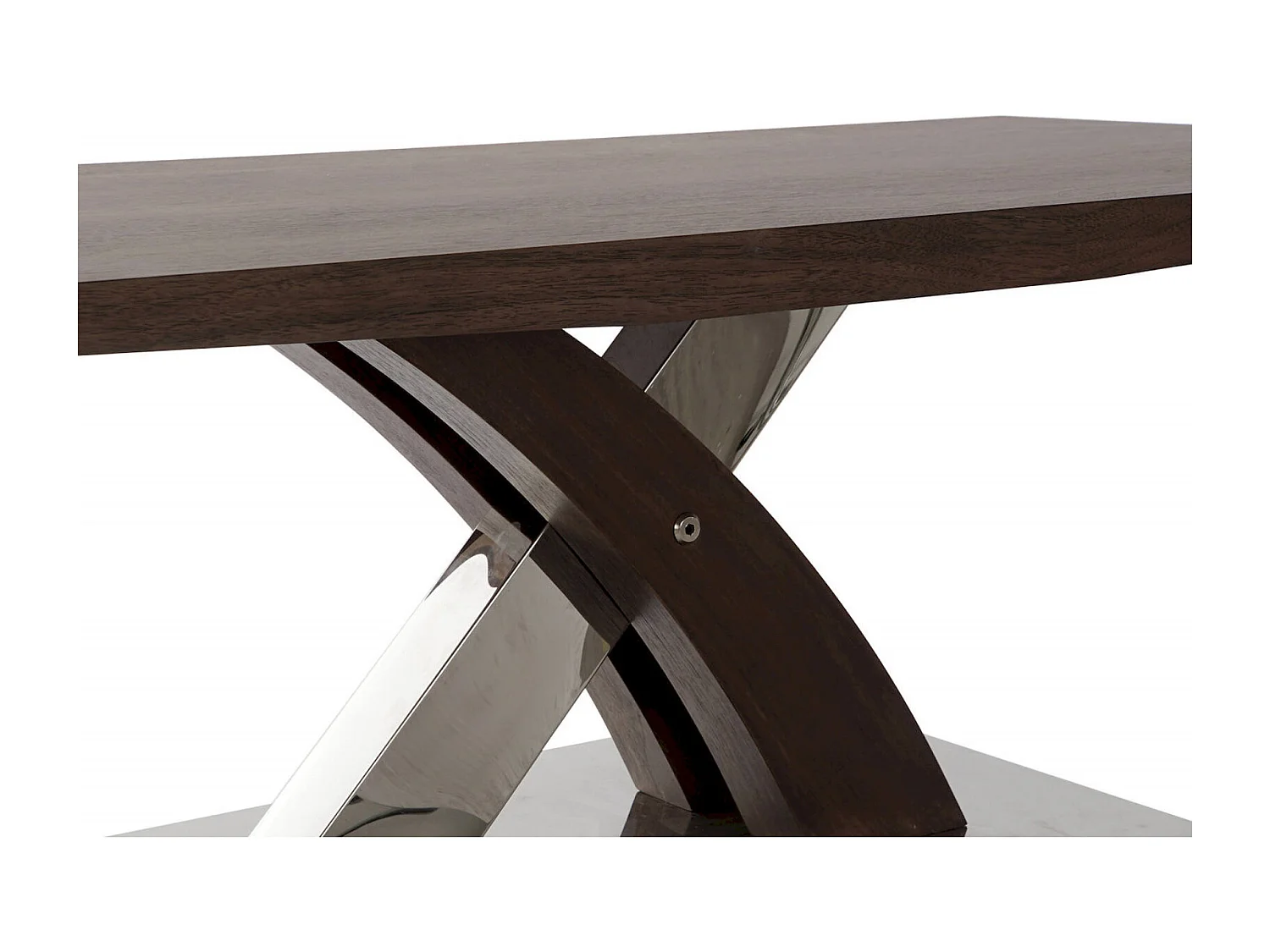 Table basse en bois design et acier élégant