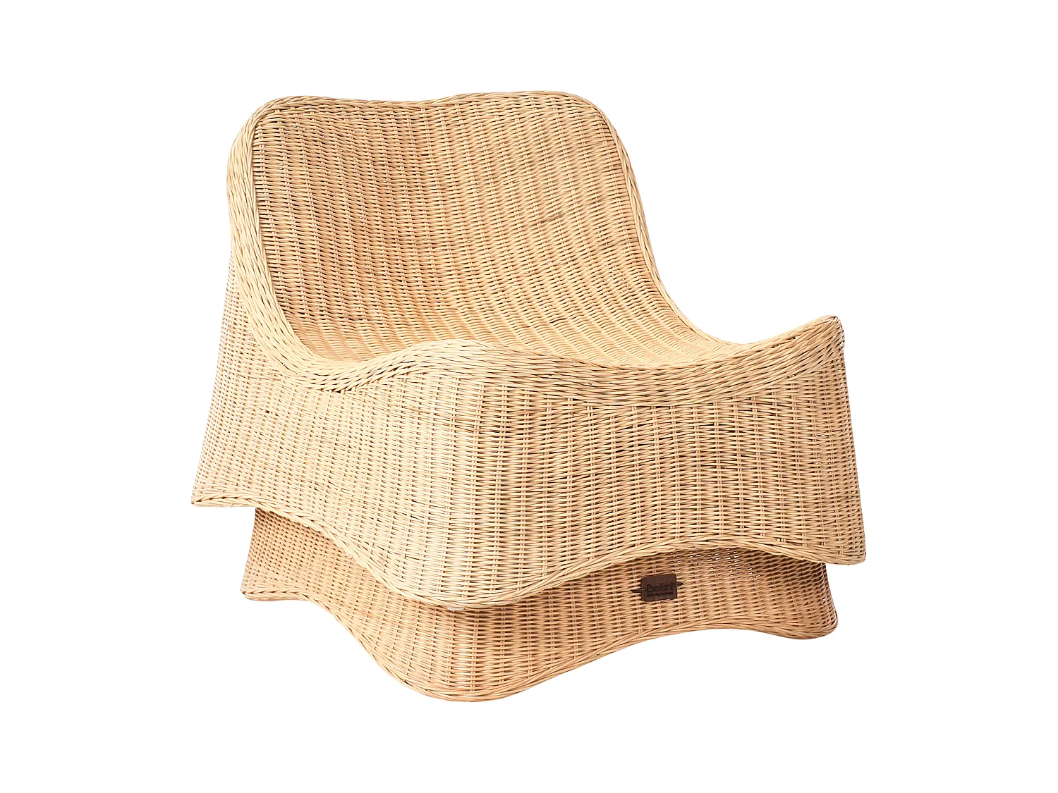 Fauteuil de jardin avec ottoman AIGANI Rotin Naturel