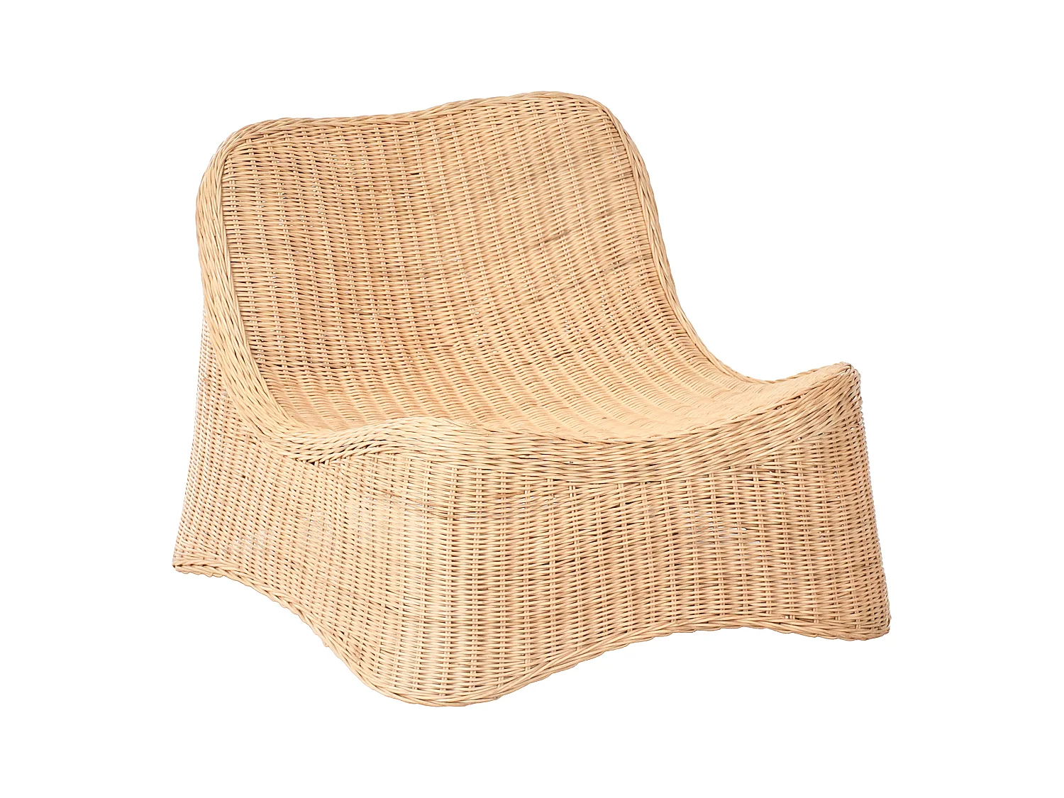 Fauteuil de jardin avec ottoman AIGANI Rotin Naturel
