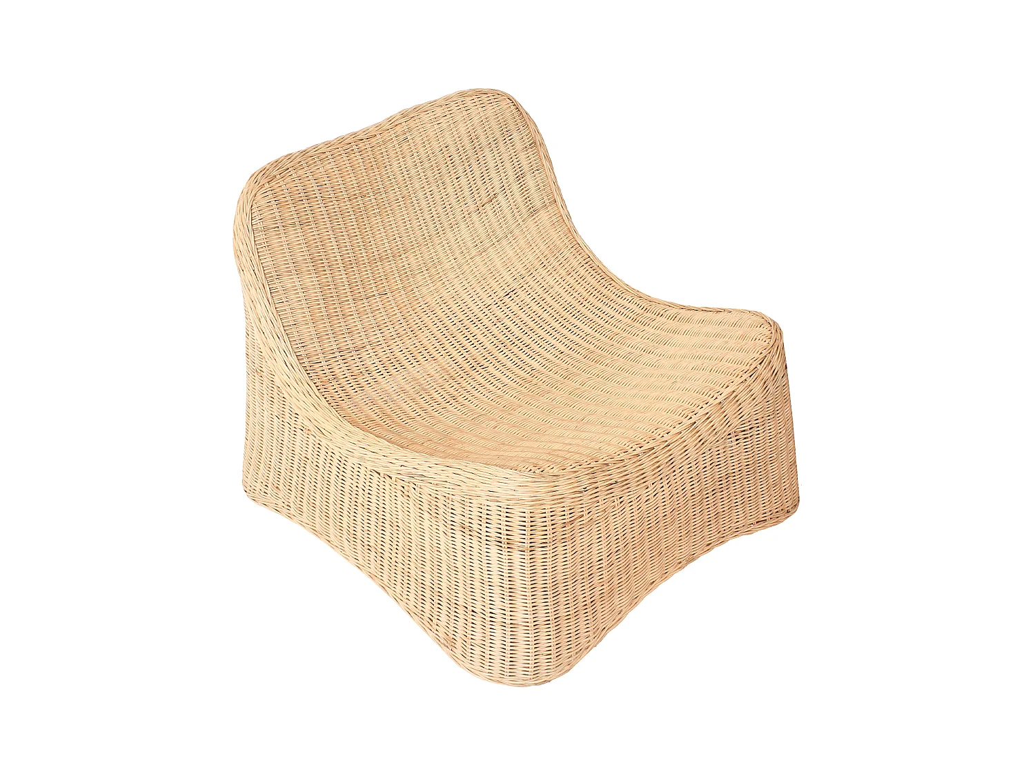 Fauteuil de jardin avec ottoman AIGANI Rotin Naturel