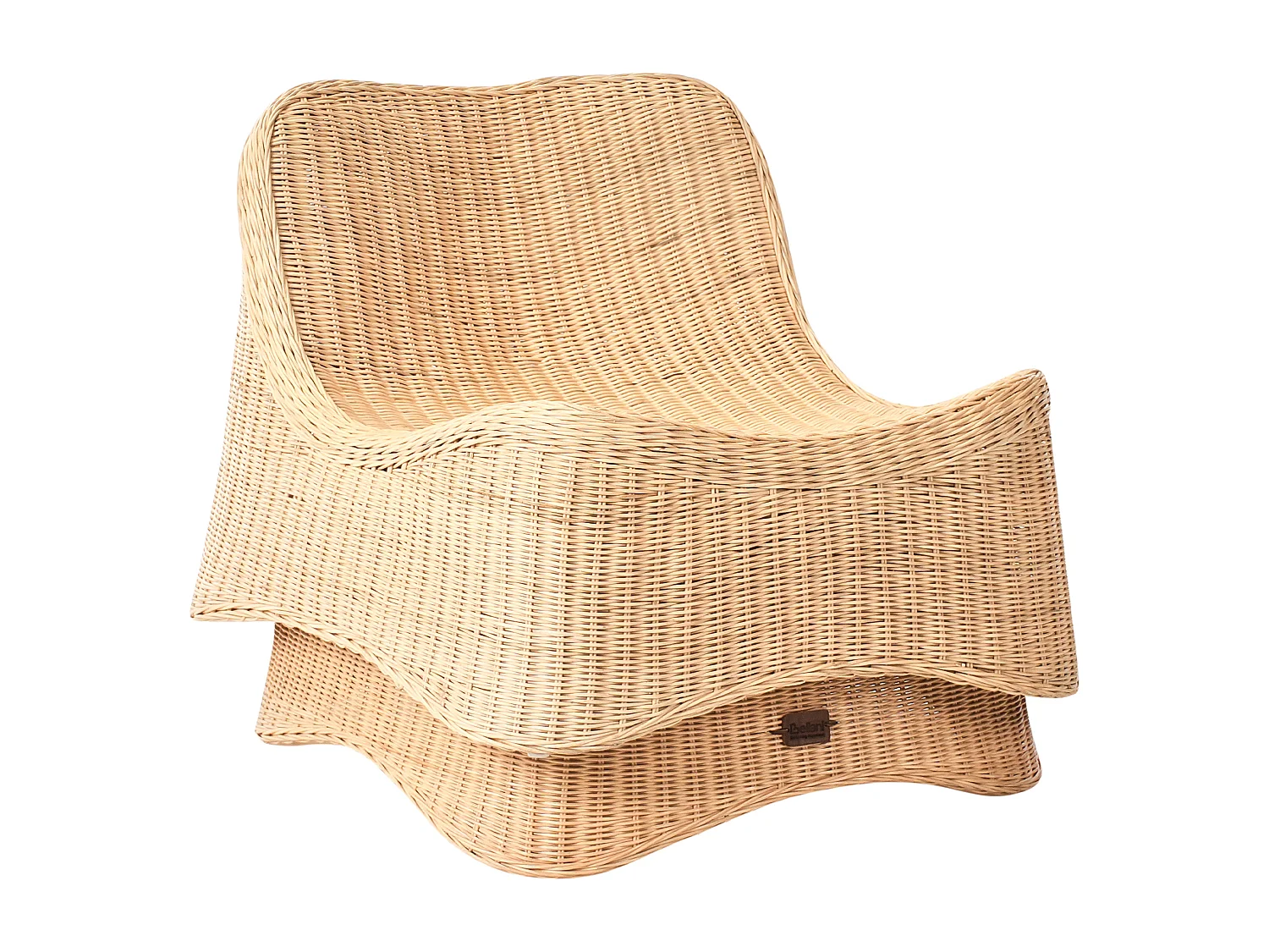 Fauteuil de jardin avec ottoman AIGANI Rotin Naturel