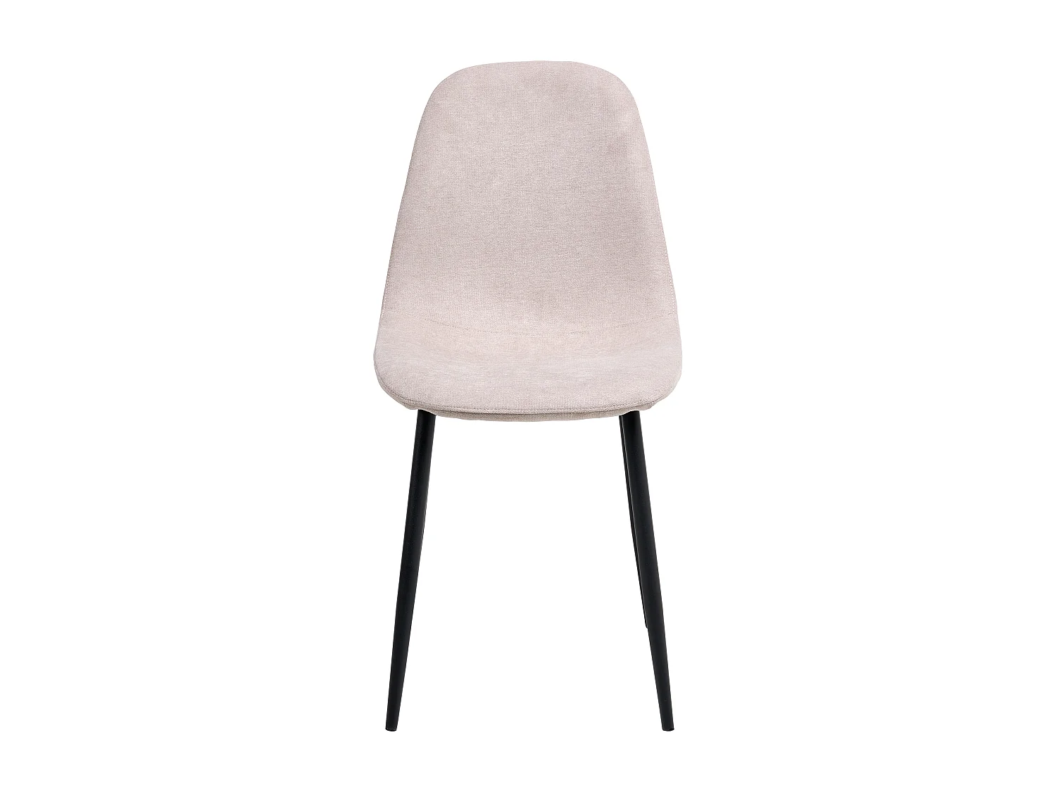 Lot de 4 chaises de salle à manger CRANDALL Tissu Beige