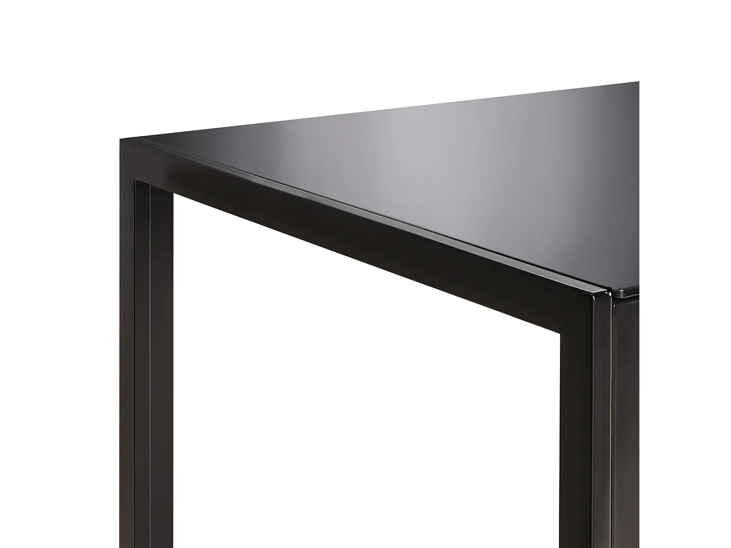 Table de repas LAVOS Noir 120 cm 80 cm Verre de sécurité