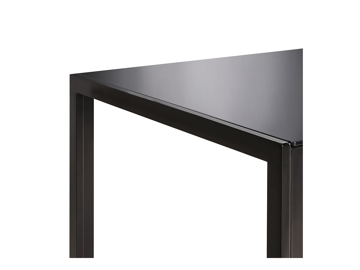 Table de repas LAVOS Noir 120 cm 80 cm Verre de sécurité