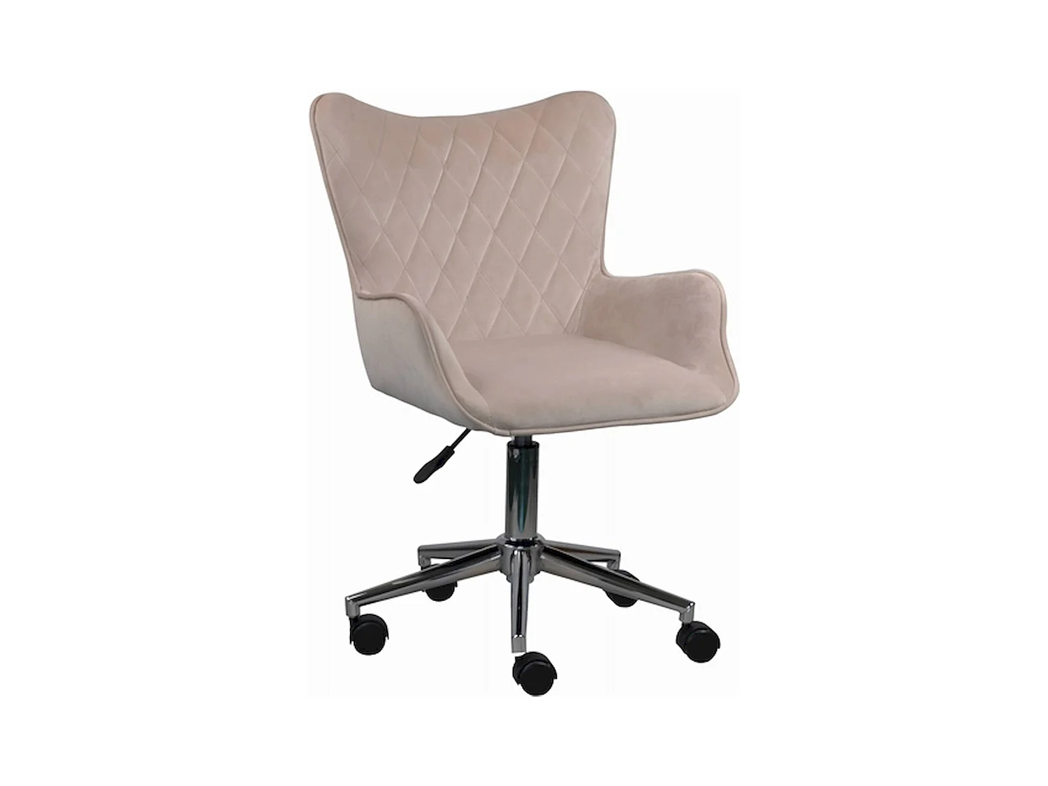 Chaise de bureau crème confort polyester élégante