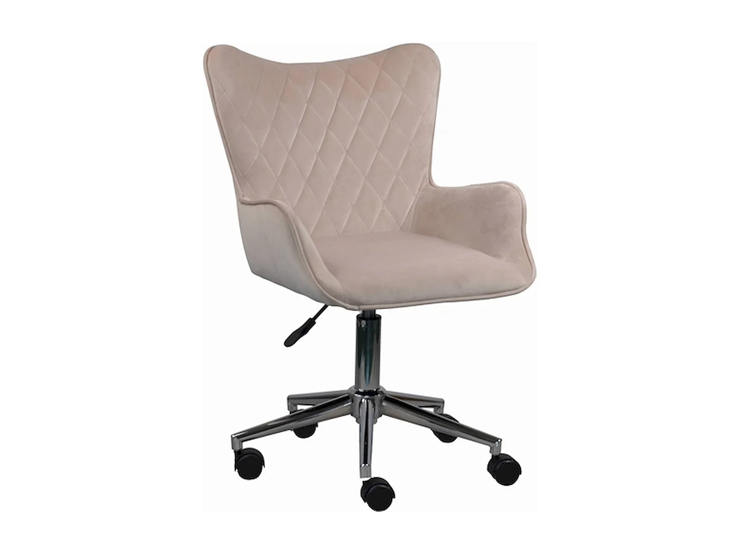 Chaise de bureau crème confort polyester élégante