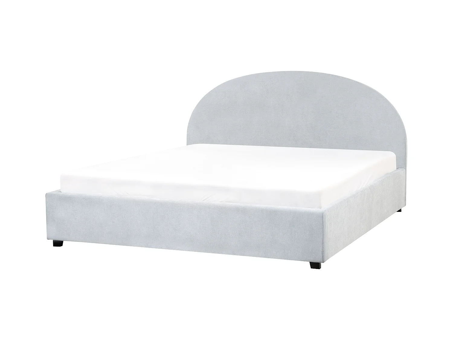 Lit ottoman Tissu VAUCLUSE 180 x 200 cm Bleu clair