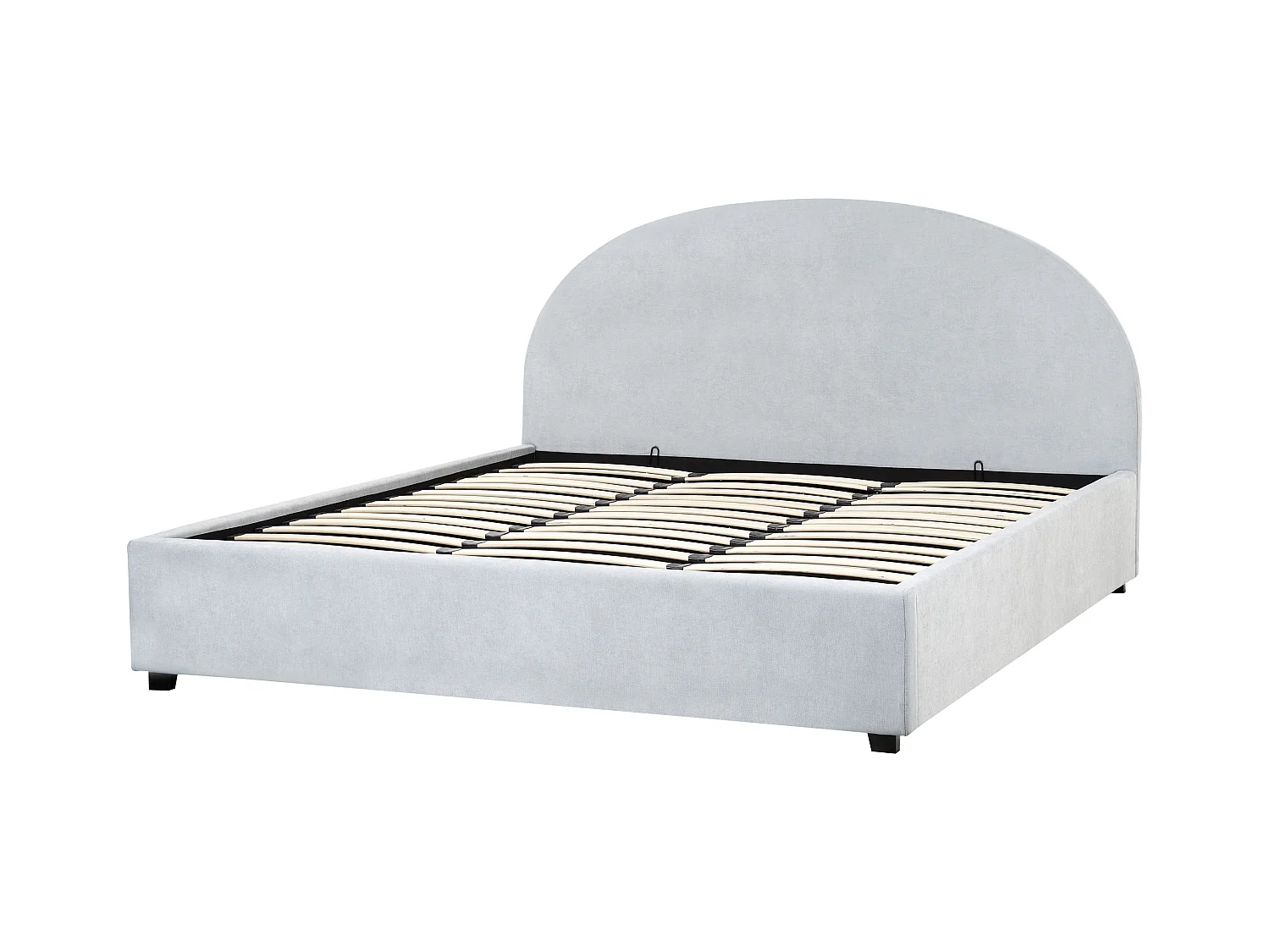 Bett mit Stauraum Stoff VAUCLUSE 180 x 200 cm Hellblau
