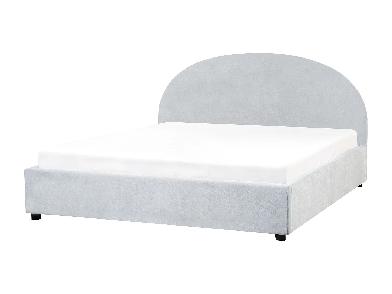 Lit ottoman Tissu VAUCLUSE 180 x 200 cm Bleu clair