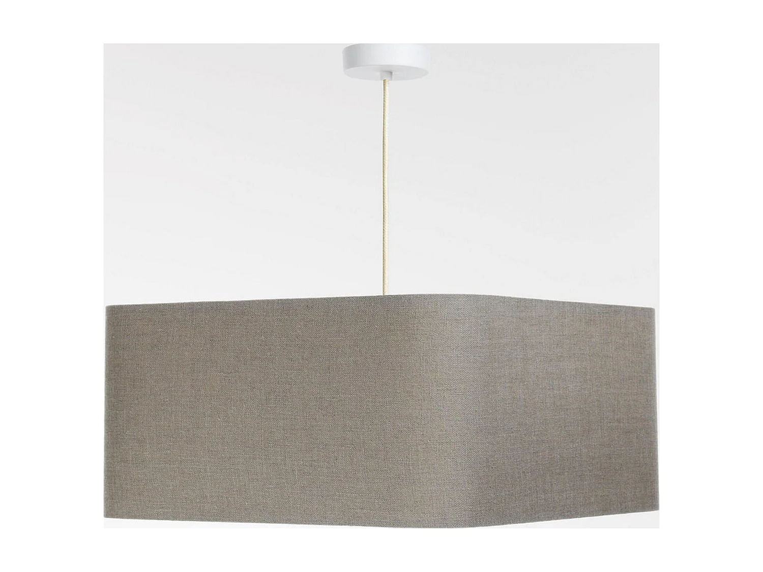 Suspension textile lin épurée pour salon chic - Hauteur 25 cm