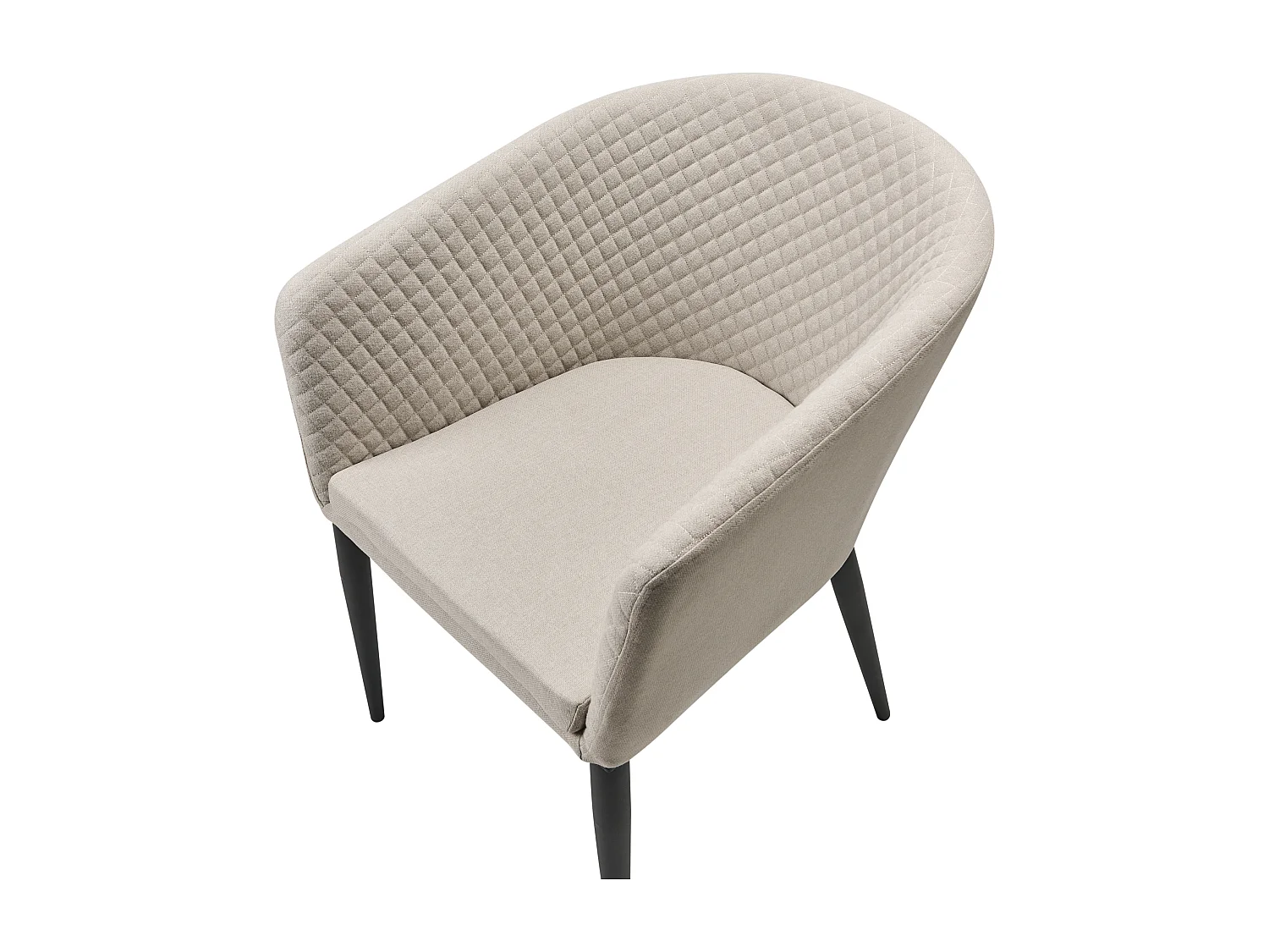 Lot de 2 chaises de jardin CURGOS Tissu Beige