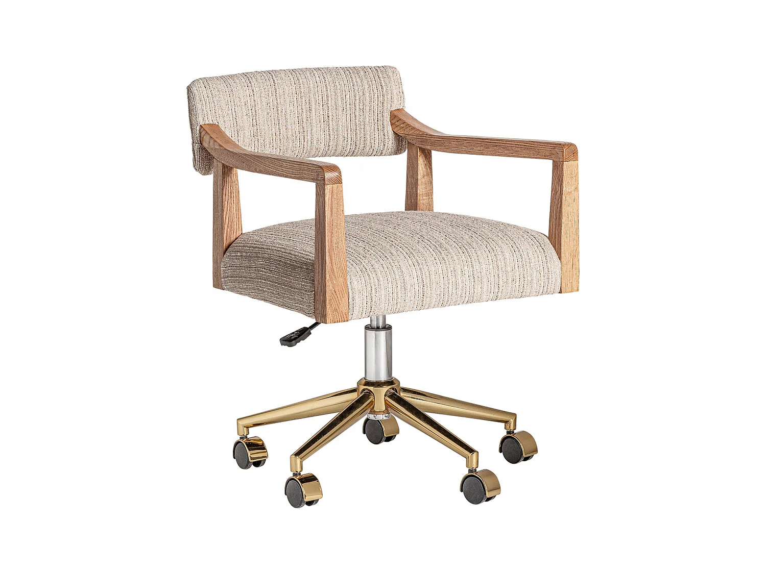 Chaise de bureau Nozay élévatrice en bois noble