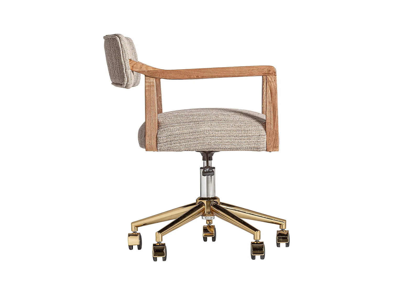 Chaise de bureau Nozay élévatrice en bois noble