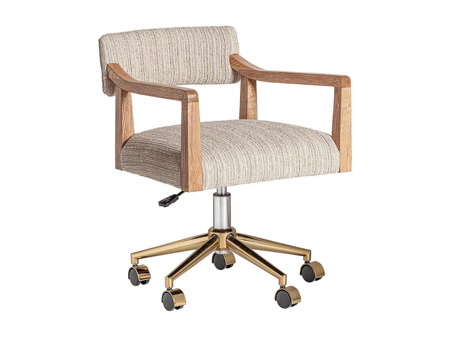 Chaise de bureau Nozay élévatrice en bois noble