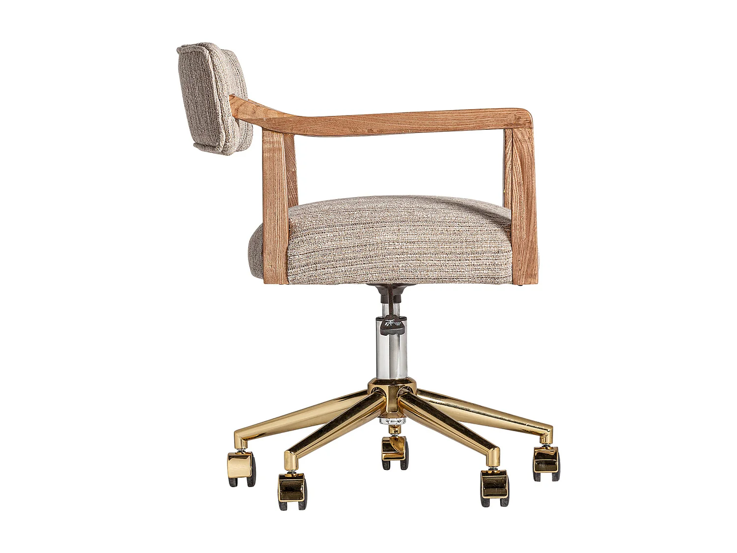 Chaise de bureau Nozay élévatrice en bois noble