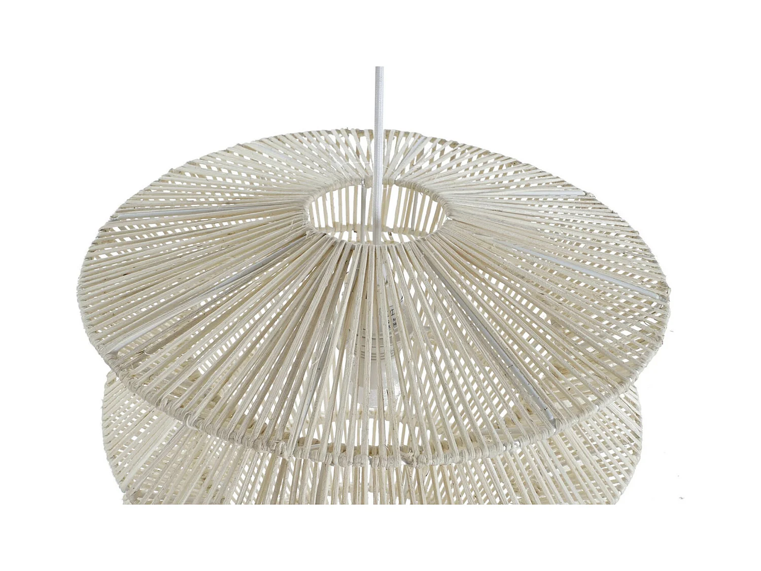 Suspension élégante rotin naturel éclairage déco