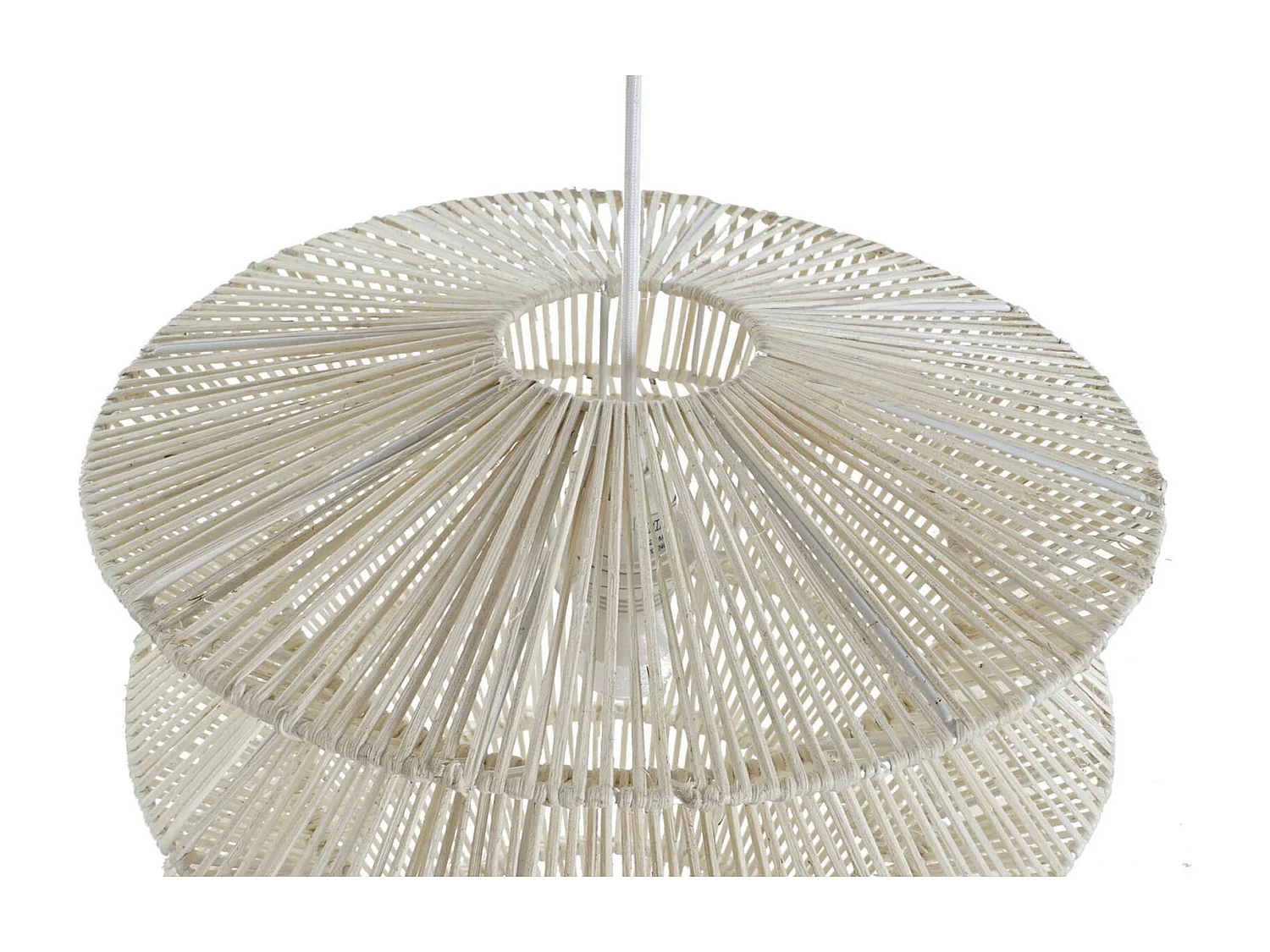 Suspension élégante rotin naturel éclairage déco