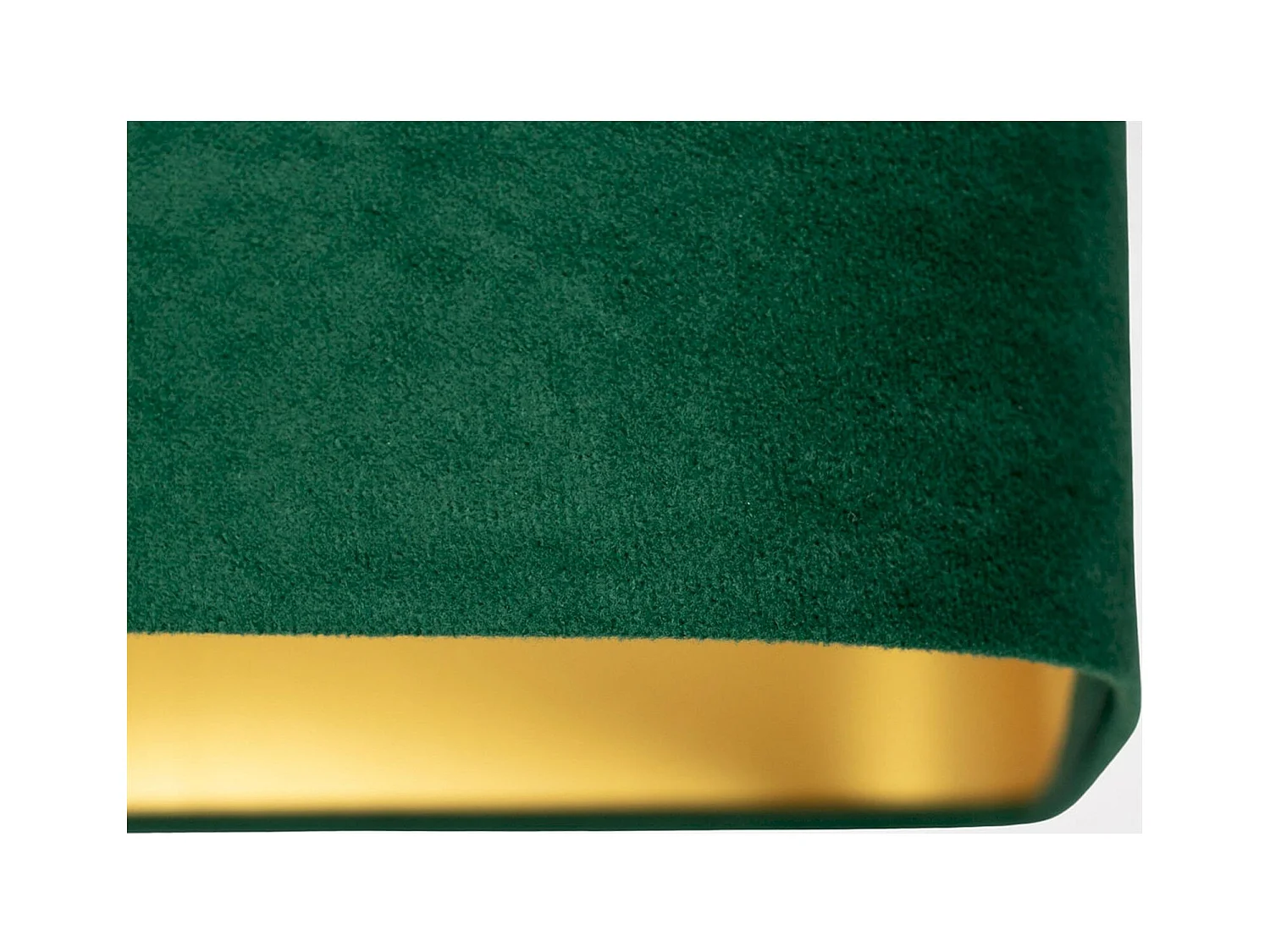 Suspension élégance velours et lumière dorée - Hauteur 20 cm