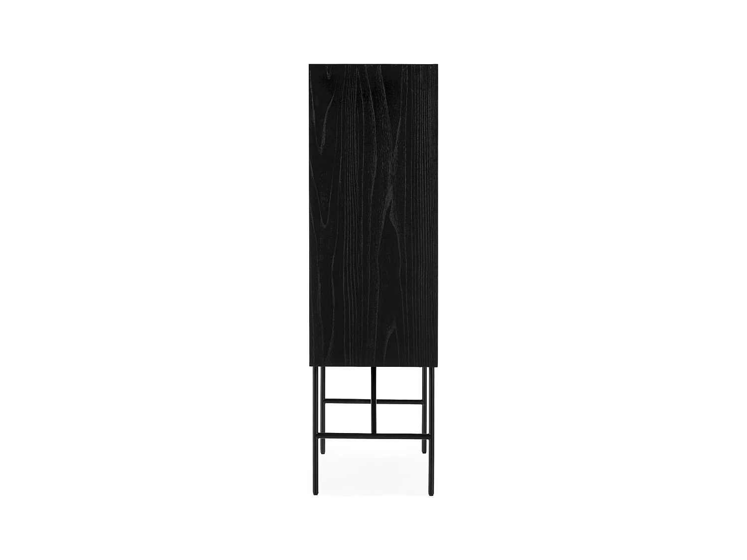 Armoire élégante noir et doré en orme