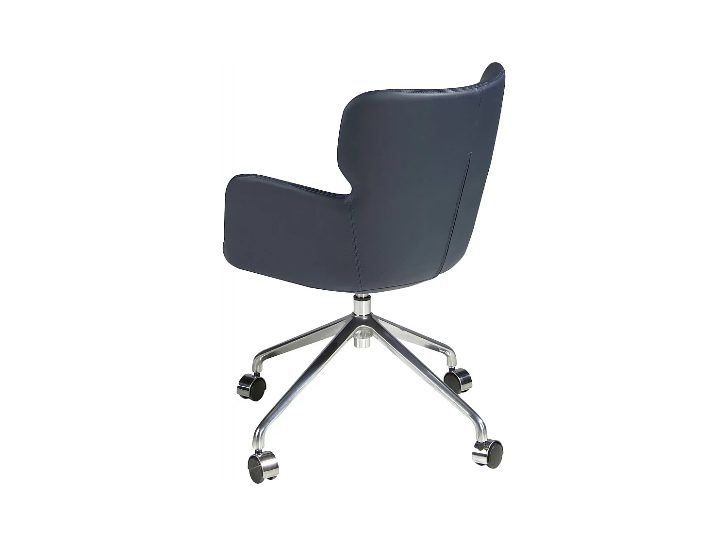 Chaise bureau pivotante design bleu marine Angel Cerda