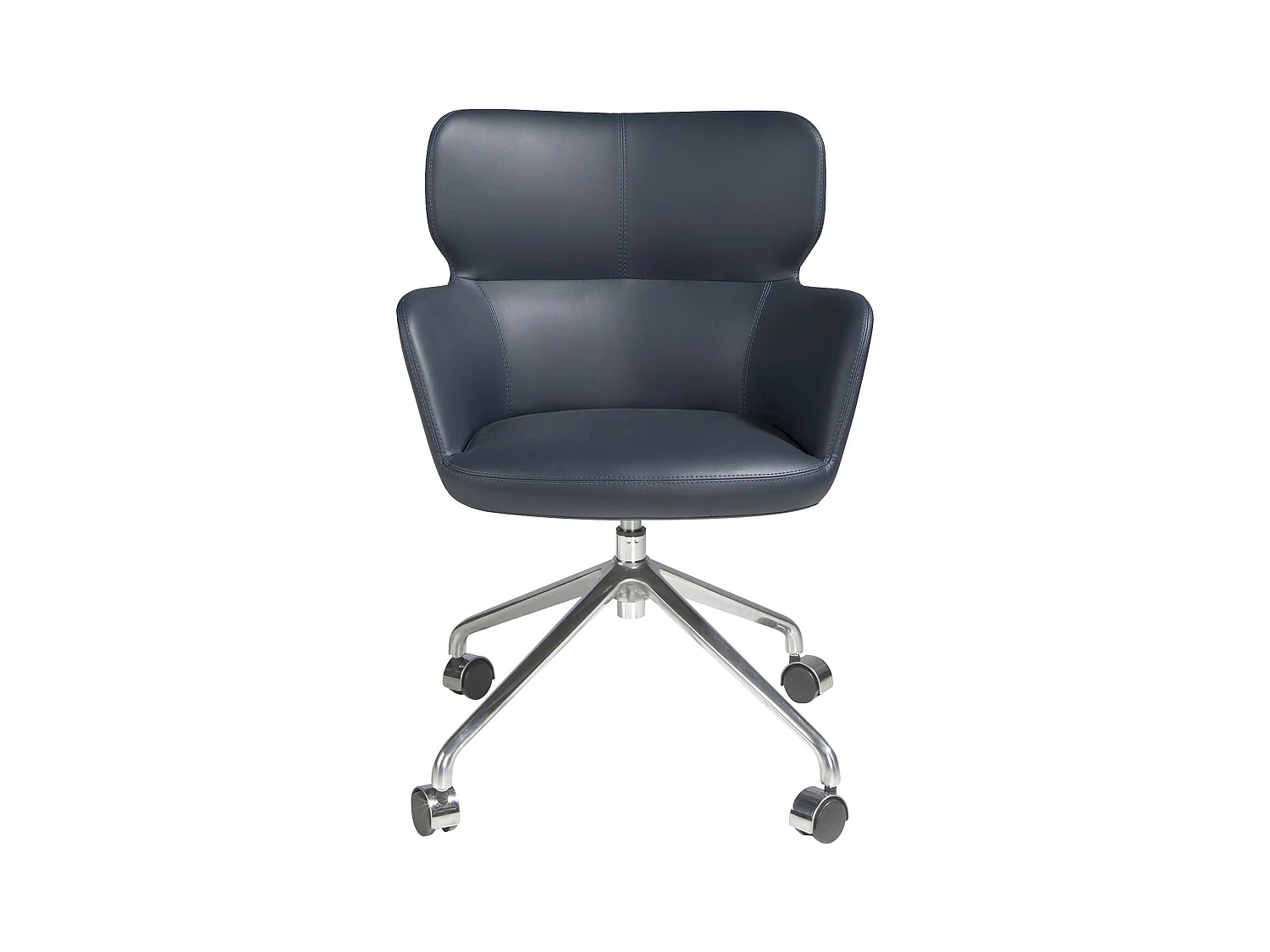 Chaise bureau pivotante design bleu marine Angel Cerda