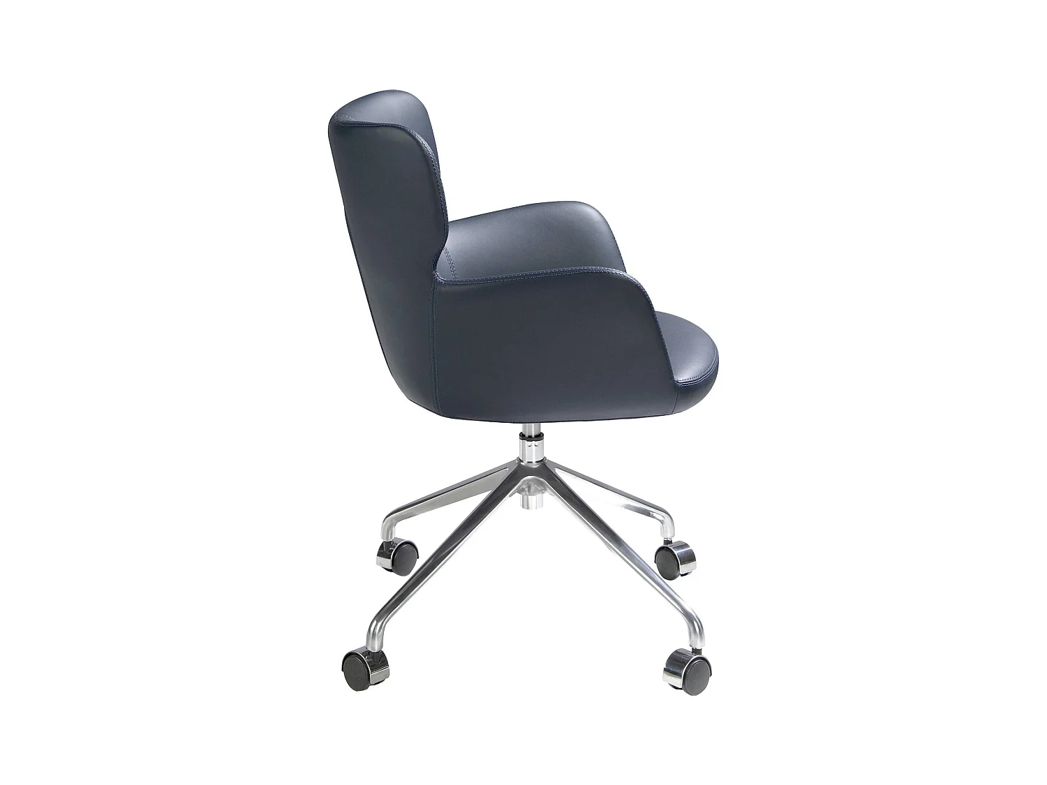 Chaise bureau pivotante design bleu marine Angel Cerda